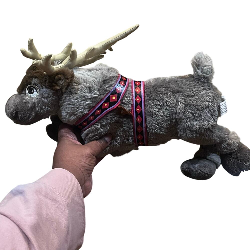 Disney Store Frozen Movie Sven The Reindeer Plush Toy 14.5 Inch